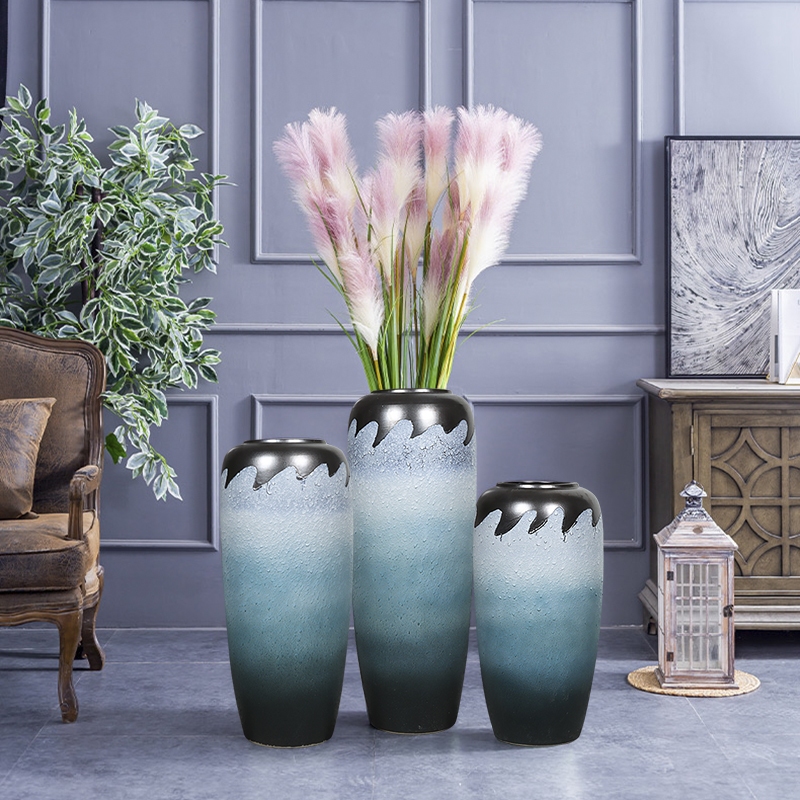 陶瓷花瓶高40cm50cqm60厘米落地插干花高款客厅电视柜样板房软装 - 封面