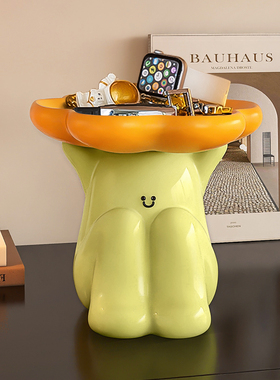 仙人掌钥匙c收纳摆件客厅入户门口家居装饰治愈系玄关收纳盒置物