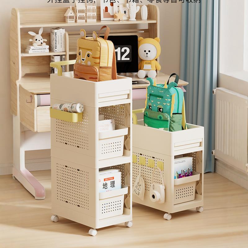 书包置物架可移动多层小推车落地学生放桌边书架桌下书.本收纳神