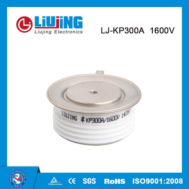 可控硅平板凸形KP300A1600V 双面冷却 软启动平板晶闸管 电镀