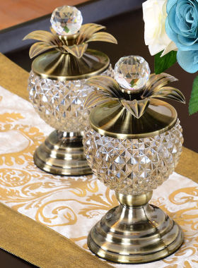 水晶球摆件家g居装饰品摆设 欧式工艺品创意客厅酒柜书柜乔迁礼品