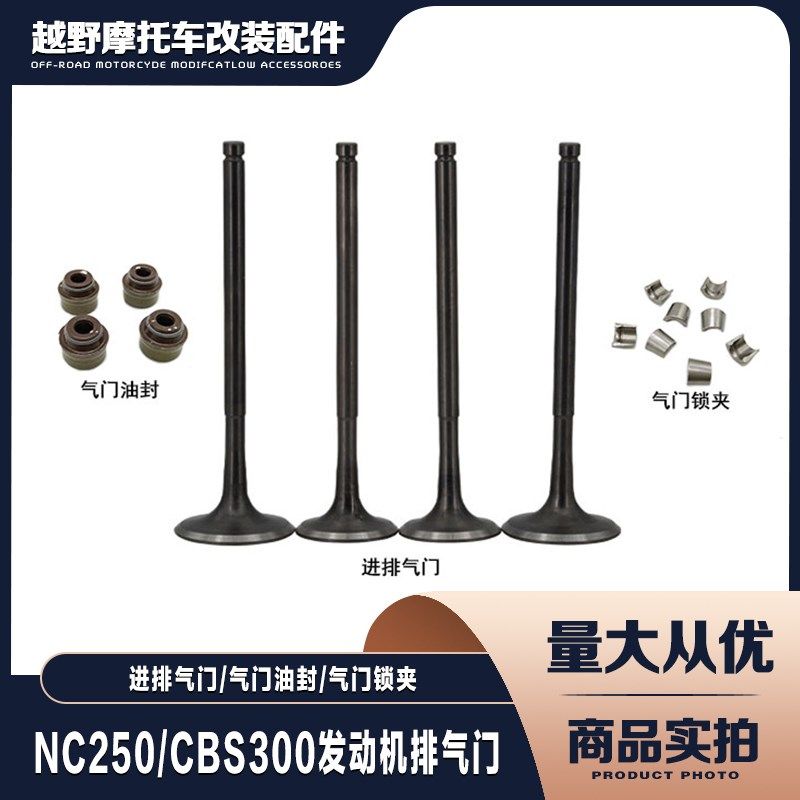 波速尔 极盗者g 战狼越野车NC250 CBS300发动机进排气门 油封 锁