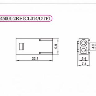 3RF 2RF CL014 OTP 间距4.5mm 红星接插件HX45001 连接器 1RF