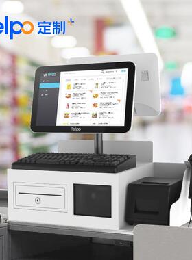 天波通道式收银机C68 大型商场超市安卓双屏收款机 厂家直销