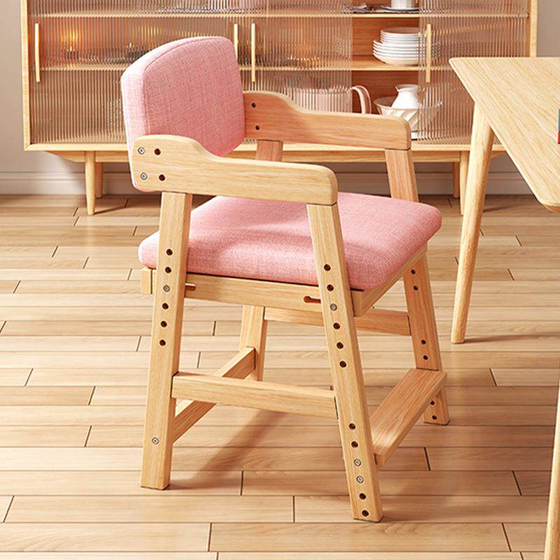 儿童学习椅子可升降调节实木靠背学生矫正坐姿写字书桌椅家用餐椅