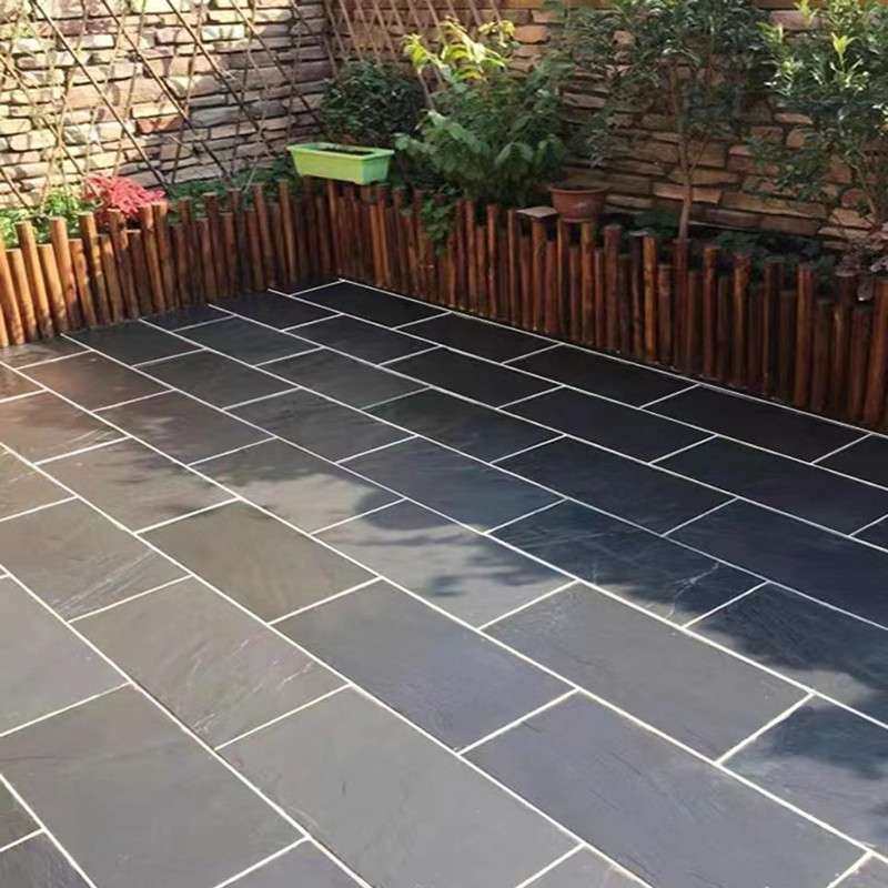 天然青石板厂家 庭院花园汀步室内户外防滑地砖仿古文化石板岩