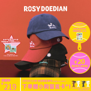 ROSYDOEDIAN圆圆 脑壳儿鸭舌帽韩系软棒球帽女生简约帽子女款