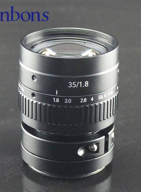 ANBON华睿工业相机镜头LS35mmF1.8线扫工业镜头8k5um相机镜头