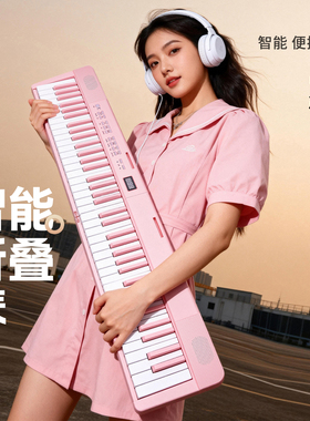【百亿】VOICEPAL声派V359折叠电钢琴88键力度便携电子琴初学乐器