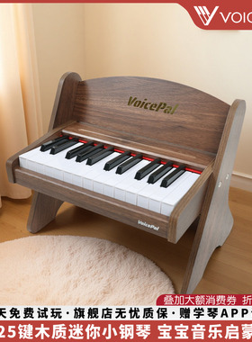 VOICEPAL声派25键智能木质小钢琴宝宝启蒙玩具礼物儿童迷你电子琴