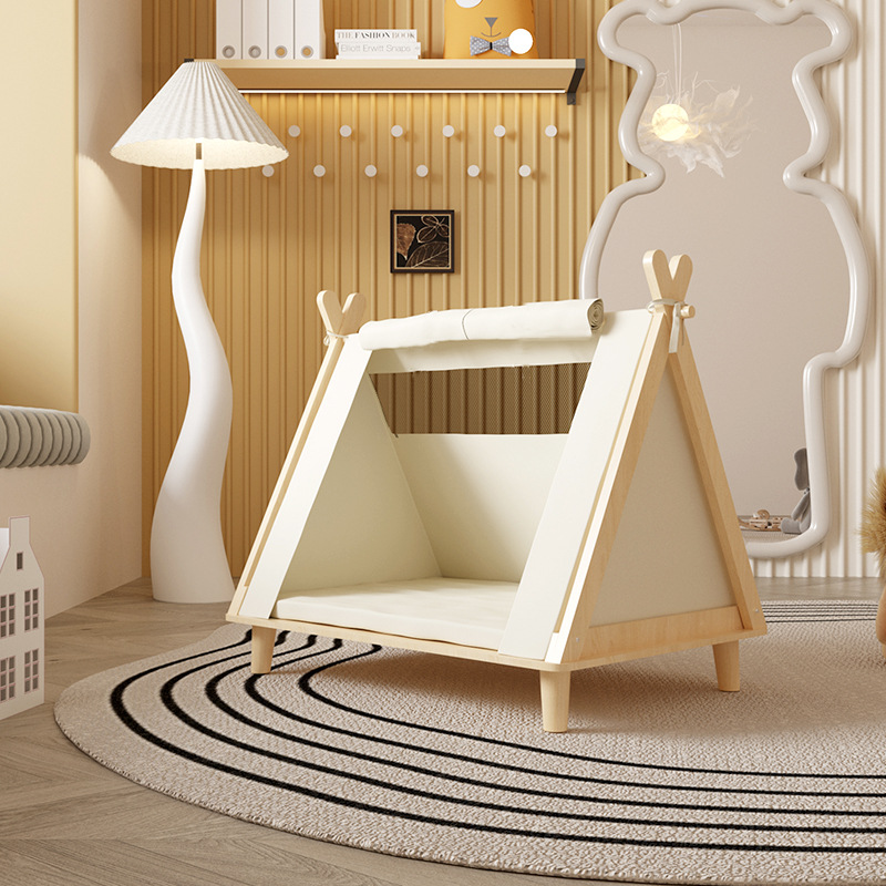 狗窝小型犬宠物帐篷四季通用狗床封闭式安全感比熊泰迪夏季离地床