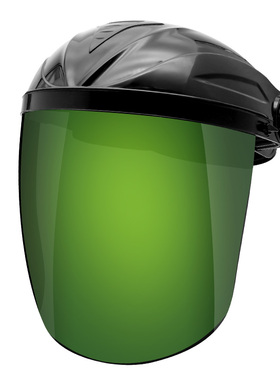 头戴式电焊面罩热浪630焊工焊接防护焊帽墨绿色氩弧焊气保焊面具