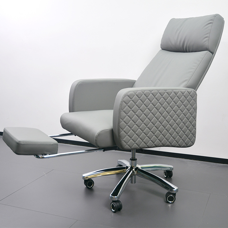 老板椅转椅电脑椅家用午休可躺按摩座椅椅子商务西皮大班椅办公椅