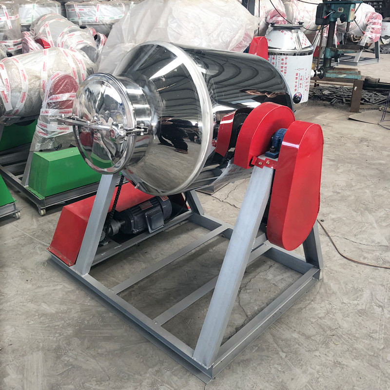 厂家直销烟丝拌香鼓式搅拌机 檀香粉不锈钢混合机 香料混合搅拌机