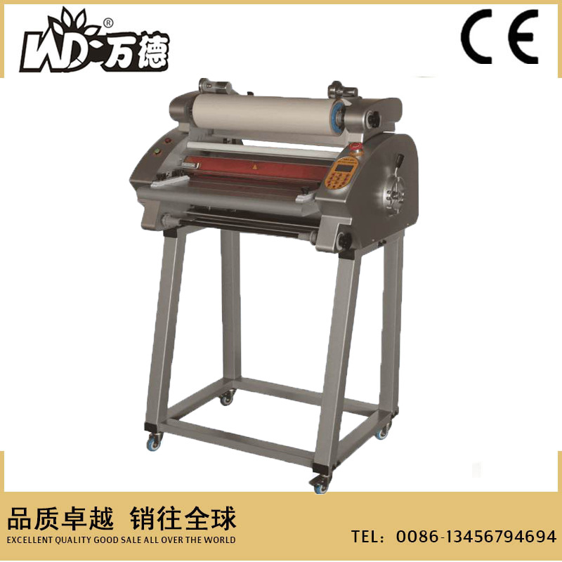 FM480Q防卷曲电动覆膜机单双面过膜照片卡片彩页复膜机冷热双用