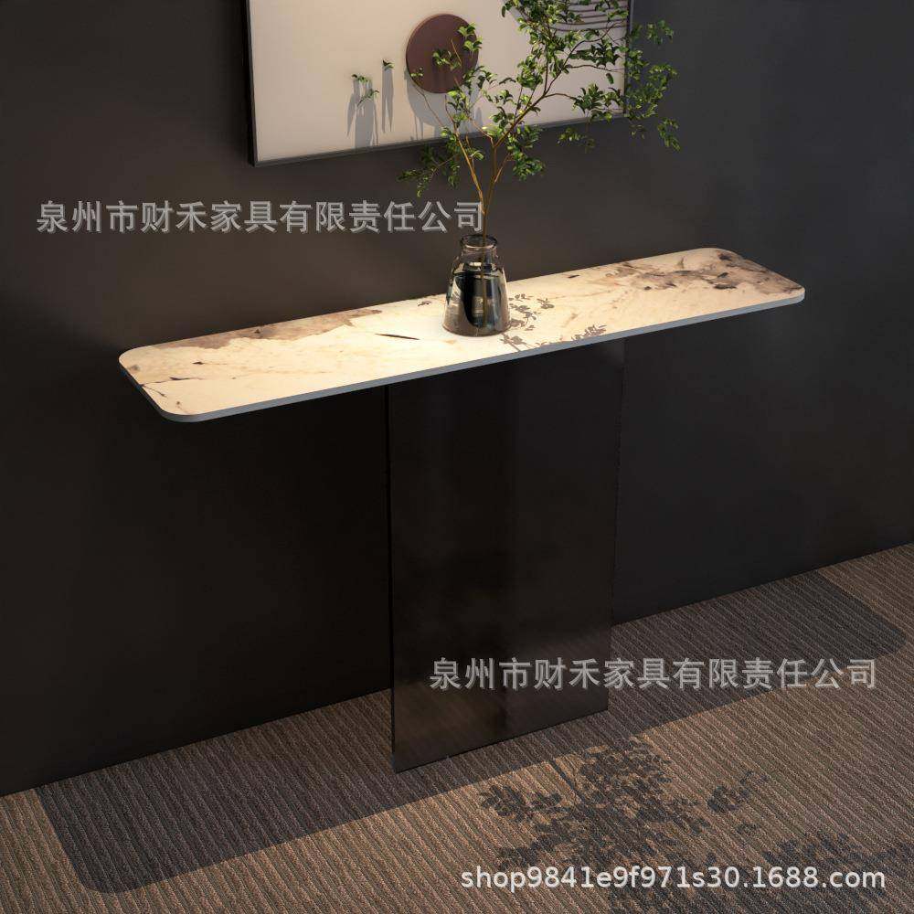 现代轻奢亚克力玄关台极简入户创意玄关柜酒店走廊岩板装饰端景台,电子元器件市场,其它元器件,淘宝优惠券,粉丝福利购,淘宝优惠卷