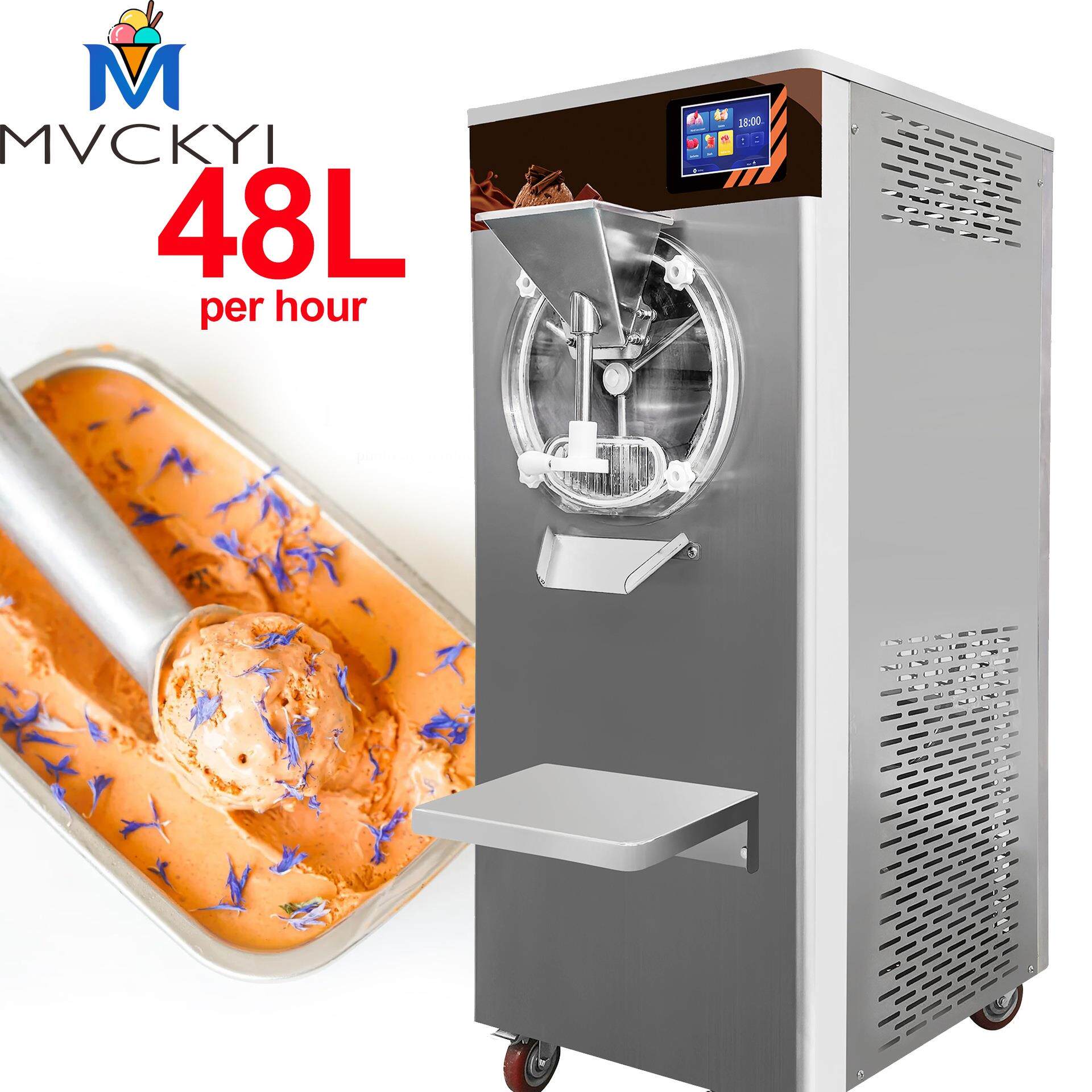 48L摆摊冰淇淋机立式小本创业设备冰激凌机器商用Gelato冰淇凌机