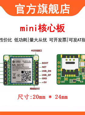 ML307C/ML307R模组中移物联4GCat.1核心板小智AI联网配件串口通信