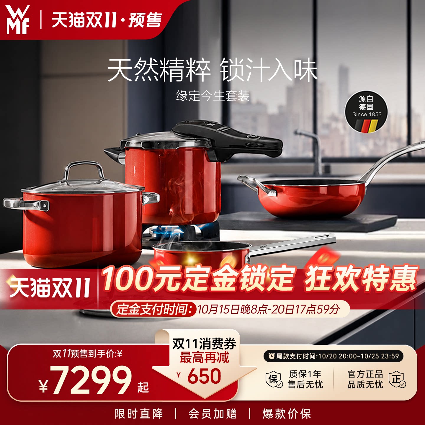 德国进口wmf奈彩米套装