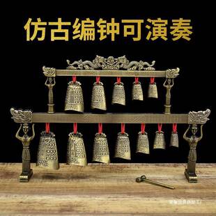 仿古编钟乐器摆件曾侯乙编钟模型中式客厅装饰品婚庆新款影视道具