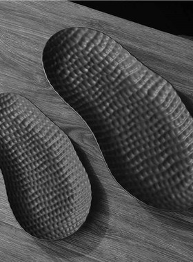 售现代简约陶瓷花生果盘摆家居酒店样板ZM23432间V客厅桌面件玄关