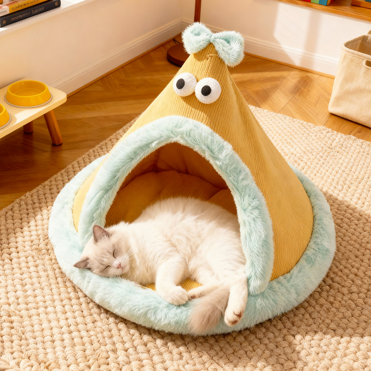 猫窝冬用加厚冬季保暖帐篷封闭式安全感小型犬狗狗窝冬天宠物睡窝