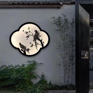 新中式壁灯户外花园别墅室外庭院灯园林围墙院子影壁墙防水装饰灯