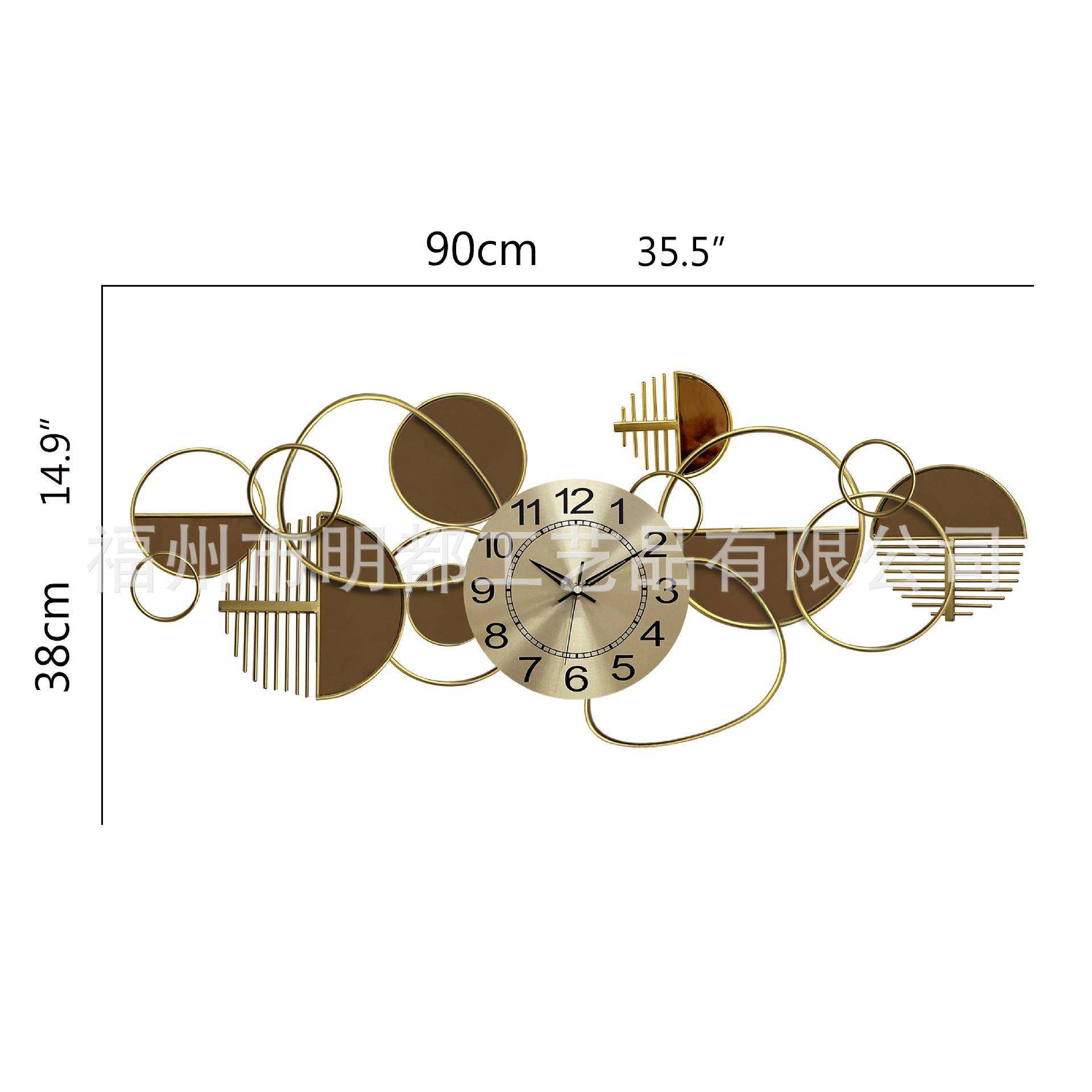 现代创意客厅钟表家用静音时钟时尚艺术大气挂表挂钟拆装玄关背景