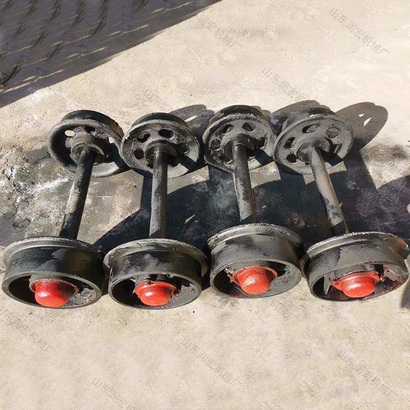 矿车轮对单边轮 矿车实心轮对铸钢铸造300轨道轮单边轮厂家价格优