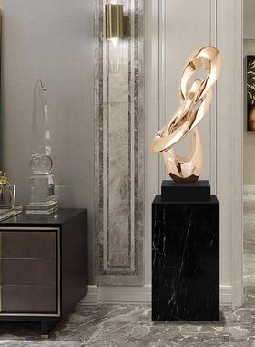家居装饰雕塑摆件现代简约客厅玄关酒店别墅装饰品创意软装工艺品