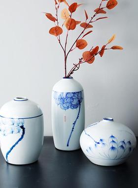 简约陶瓷花瓶摆件家居客厅干花插花电视柜装饰品现代创意餐桌摆设
