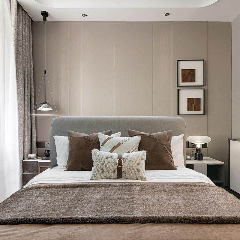 现代简约高档样板间床旗抱枕棕咖色轻奢复古床尾巾民宿酒店床品,纺织面料/辅料/配套,纺织机械配件,淘宝优惠券,粉丝福利购,淘宝优惠卷