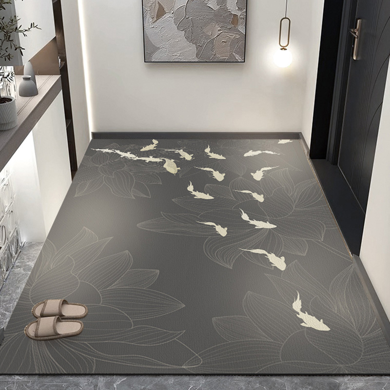 入户门地垫硅藻i泥吸水速干玄关地毯高端防滑门口地垫进门2024新