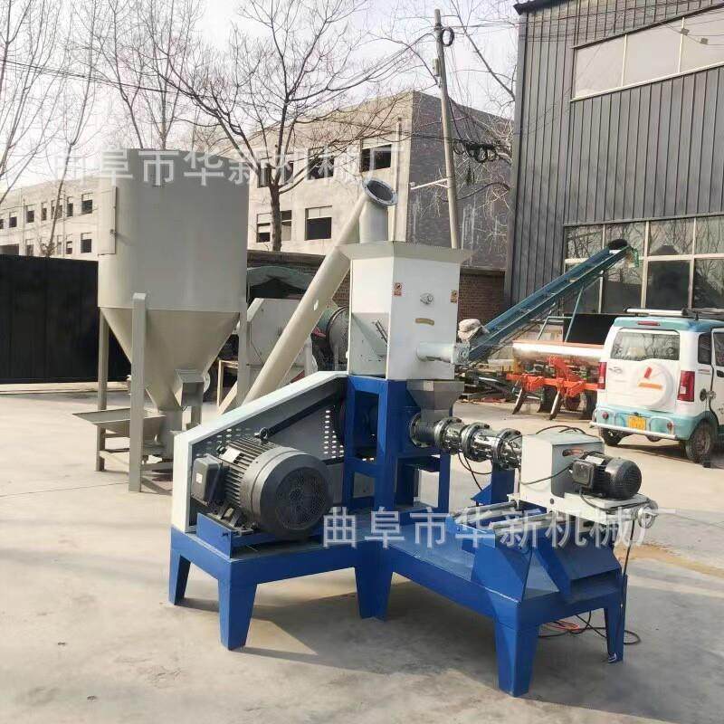 鱼饲料膨化机沉水鸟粮虾蟹料制作牛蛙龟泥鳅水产漂浮颗粒机狗粮机