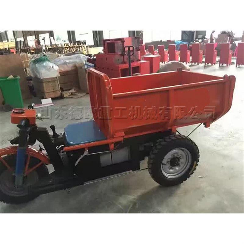 煤矿用电动三轮运输车 载重爬坡电动三轮翻斗车 工地混凝土工程车