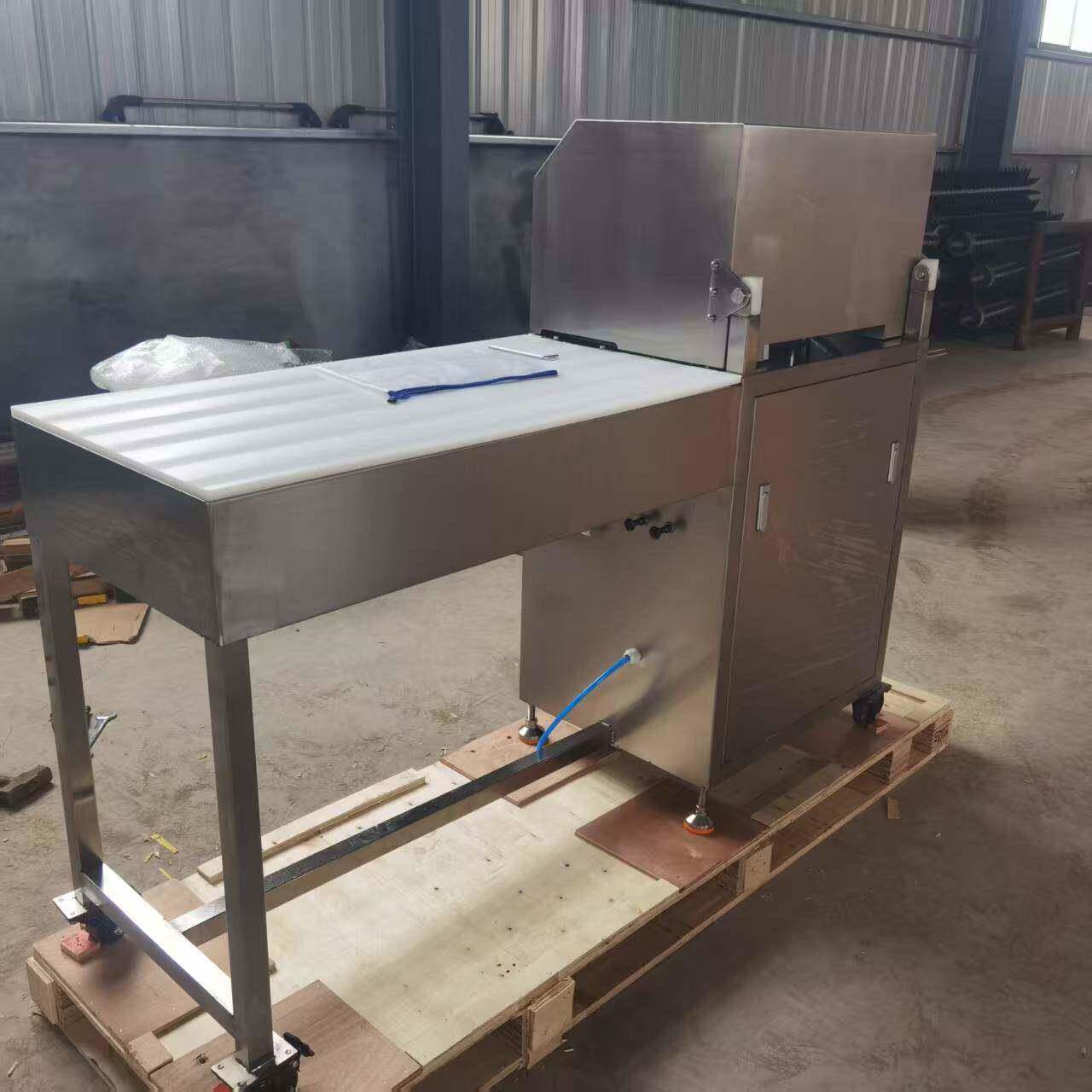 羊肉卷碎肉装袋机 气压式推料灌肉机 立式肉类填充机