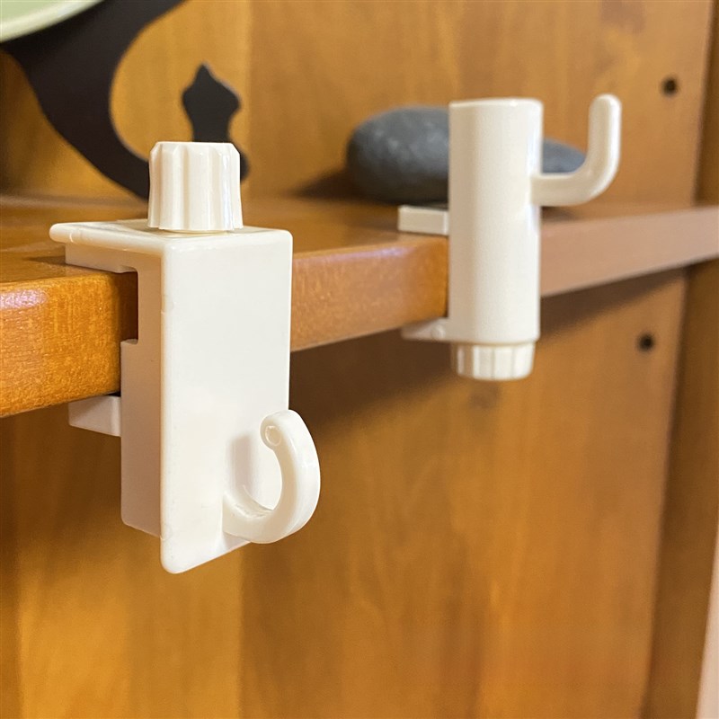 Cainz可调无冲孔挂钩壁挂式门衣架,强承重X储衣挂钩储电