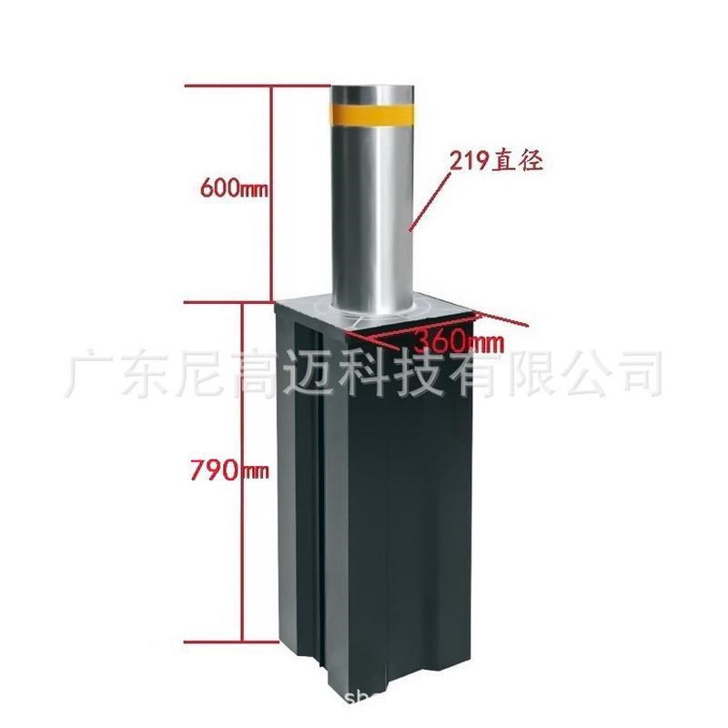 尼高迈一体式液压升降桩304不锈钢半自动伸降地柱自动埋地式护柱
