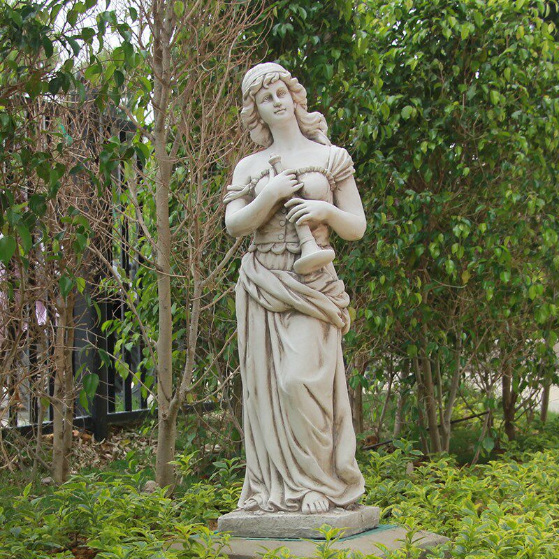 音乐仕女雕像大件天使雕塑落地人物摆件欧式花园景观装饰艺术品