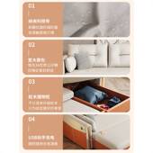 科技布轻奢可收纳转角沙发床客厅两用可折叠变床储物功能贵妃沙发