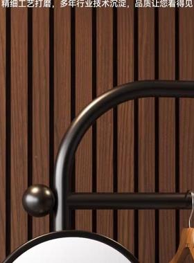 网红全身镜一衣帽架落地卧室穿衣体镜可移动试复衣古85912挂衣架