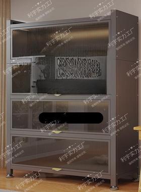 钢YYU书家居防尘储物制柜柜客厅卧室置物架收纳柜家用落铁地皮展