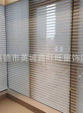 格里拉全遮帘32375光仿麻深色卷面料韩式柔纱帘香帘