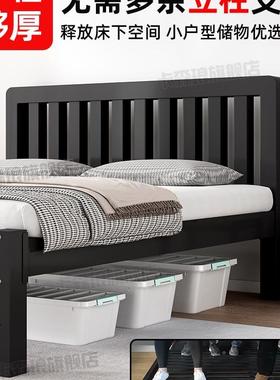 粗床铁艺8床双人床家用1米不锈单人床钢架铁架床榻榻米AFI加加厚