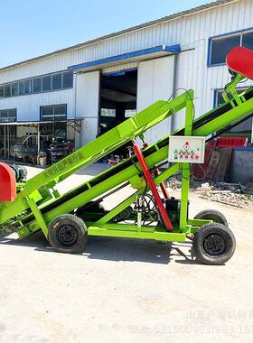横向机动移青贮取料机牛羊饲草自动装取11kw动力扒草FXM图机片