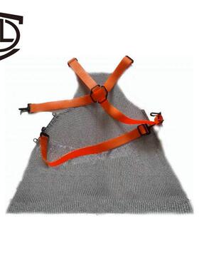 金5级防切割属裙围屠锈宰场不钢围裙75662防电锯钢丝圈围裙