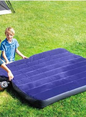 送枕头IN垫TEX68765豪华ZMS-植绒双人加大充气泵床垫气床