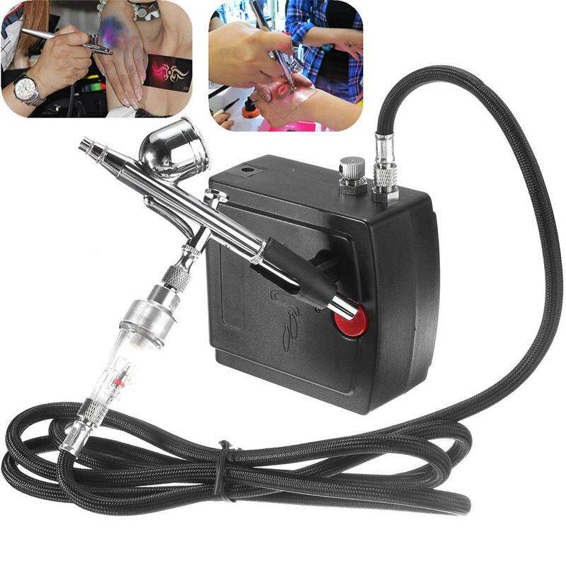 AC10-240V喷笔气泵装迷你泵高达1模02852套型喷漆纹身工具龟上色