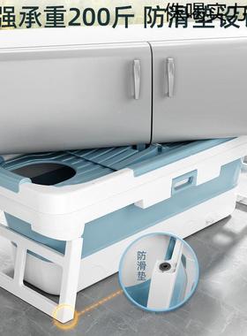 洗澡桶可叠全身可折叠35730折式家用洗澡桶特大厚洗加澡盆儿童沐