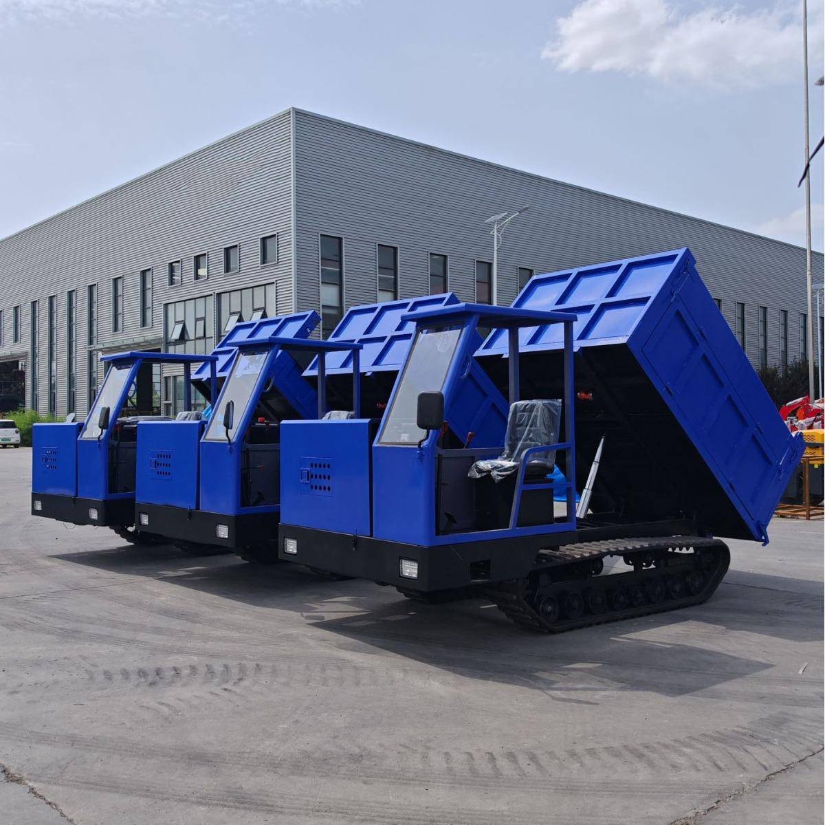 厂家直供爬山虎履带运输车果园运输全地形液压农用履带自卸车